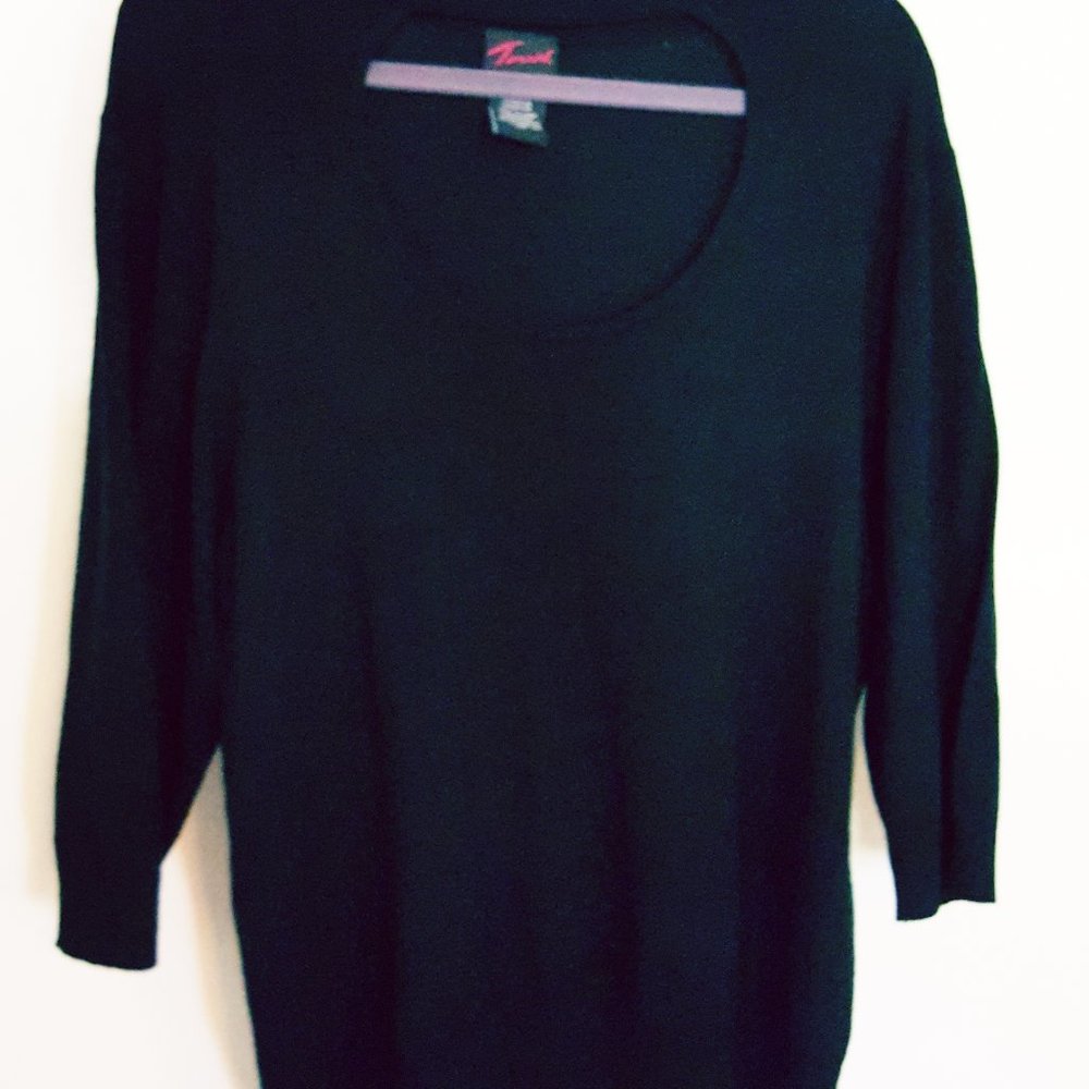 WOMEN'S TORRID Sweater Sz 4 26 4X Black